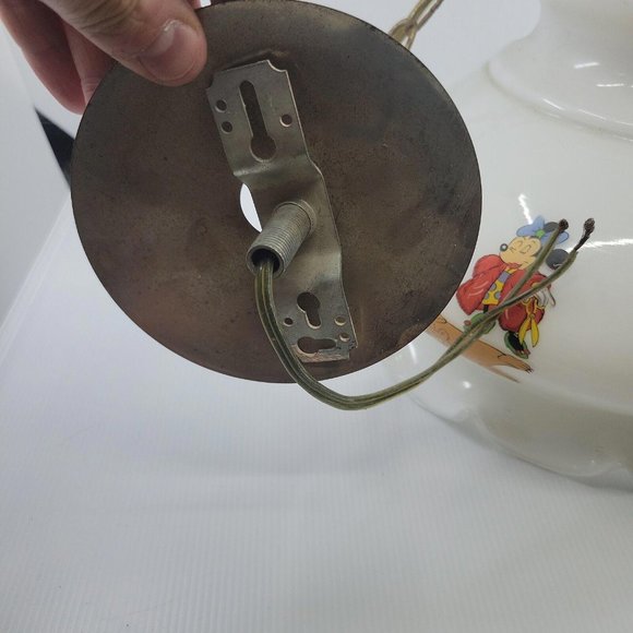 Disney White Hanging Lamp with Colorful Characters - Picture 7 of 8